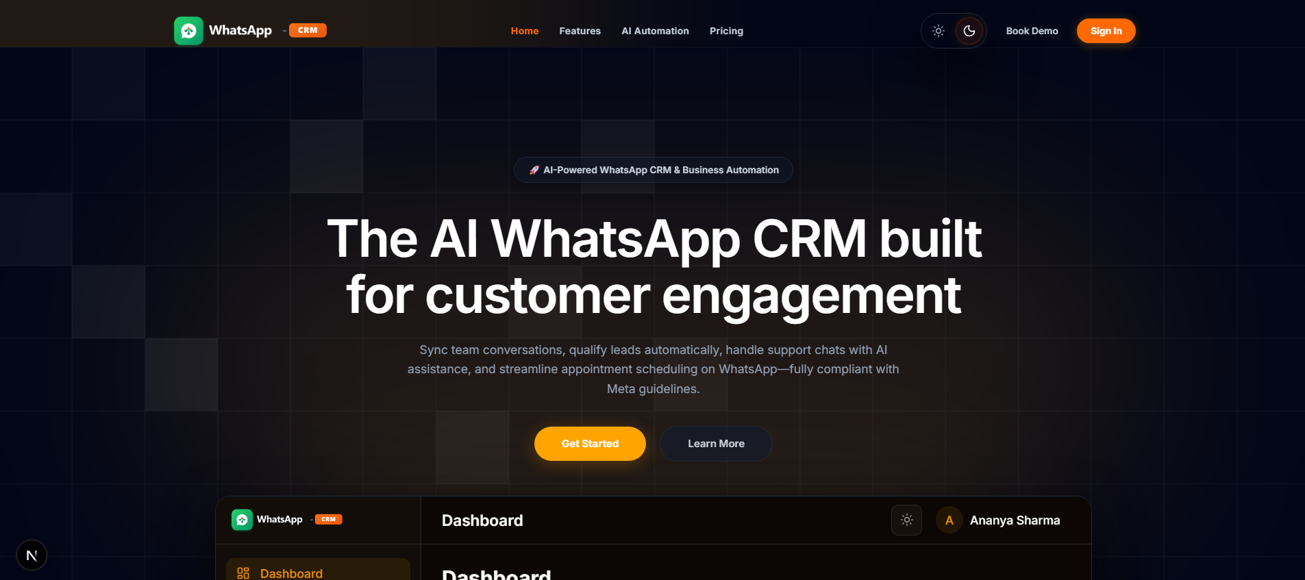 WhatsApp CRM Preview